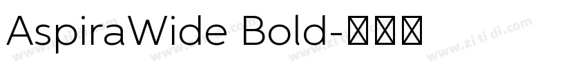 AspiraWide Bold字体转换
